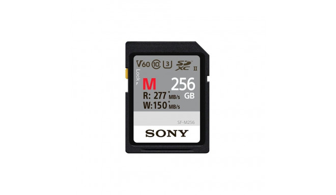 "CARD Sony XC M series 256GB UHS-II Class 10 U3 V60"