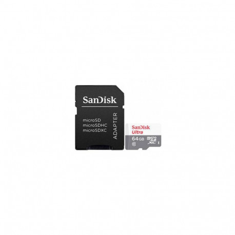 Sandisk Ultra 64GB MicroSD-kaart Class 10 koos adapteriga