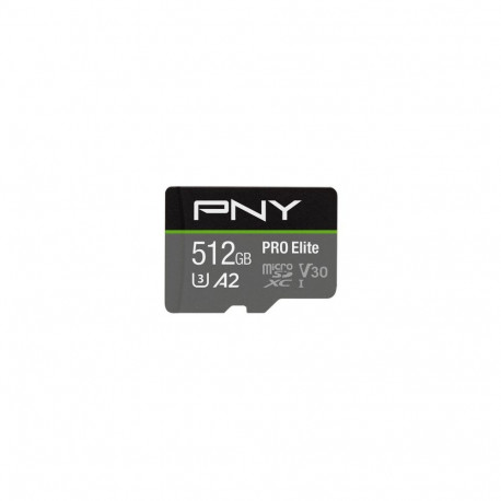 PNY microSDXC-mälukaart Pro Elite 512GB, jaemüügipakendis