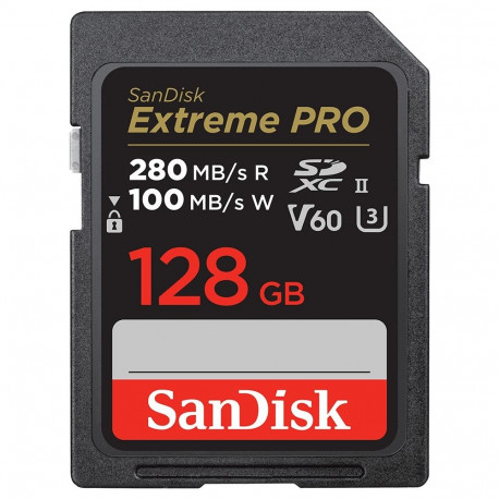"CARD Sandisk PRO 128GB V60 UHS-II S"