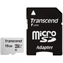"CARD microSD Card 16GB Transcend SDHC USD300S-A w/Adapter"