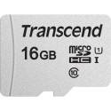 "CARD microSD Card 16GB Transcend SDHC USD300S-A w/Adapter"