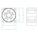 "ARCTIC Lüfter Server 40x40x28mm S4028-6K"