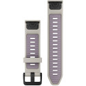 "Garmin Ersatzarmband QuickFit 20mm Silikon Nebelgrau/Lavendel"