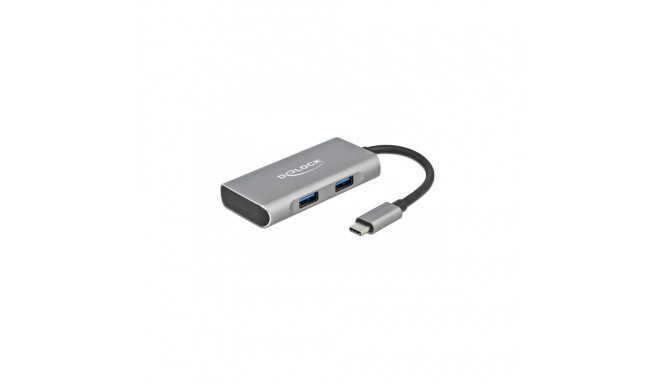 "DELOCK Externer USB 3.2 Gen 2 USB Type-C Hub mit 2 x USB Typ-A und 2 x USB Type-C"