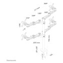 "Neomounts Tischhalterung für vier Flachbildschirme bis 27"" (69 cm) 6KG FPMA-D935D4"