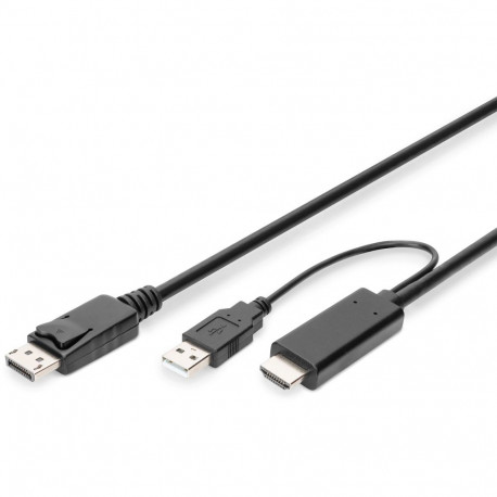 "DIGITUS 4K HDMI Adapterkabel - HDMI auf DisplayPort 2m"