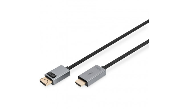"DIGITUS DisplayPort Adapterkabel, DP - HDMI Typ A 3m"
