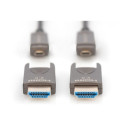 "DIGITUS HDMI AOC Hybrid Glasfaserkabel 4K abnehmbar 15m schw"