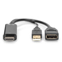 "DIGITUS 4K HDMI Adapter - HDMI auf DisplayPort 0.2m schwarz"