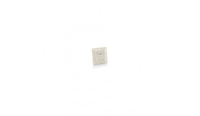 "Equip Aufputz Frontplatte Cat6A 2x RJ45 RAL 9010 Reinweiß"