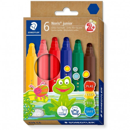 STAEDTLER viltpliiatsid Noris® junior 329, mitmevärvilised