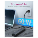 "HUB USB 3.0 . 13 Port. +1x Ladeport Aluminium-mit Netzteil ICY BOX"