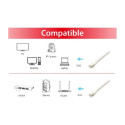 "Equip Patchkabel Cat6A S/FTP 2xRJ45 0.50m weiß Plat.LSZH Polybeutel"