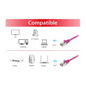"Equip Patchkabel Cat6 S/FTP 2xRJ45 3.00m violet LSZH Polybeutel"