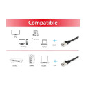 "Equip Patchkabel Cat6 S/FTP 2xRJ45 2.00m schwarz LSZH Polybeutel"