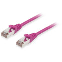 "Equip Patchkabel Cat6A S/FTP 2xRJ45 0.25m lila LSZH Polybeutel"