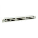 "Equip Patchpanel 48x RJ45 Cat6 19"" FTP 1HE ISO/IEC hellgrau"