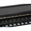 "Equip Patchpanel 48x RJ45 Cat6 19"" FTP 1HE ISO/IEC schwarz"