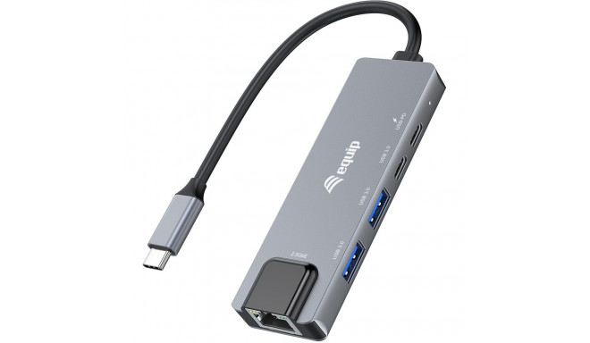 "Equip Adapter USB-C -> RJ45 10/100/1000/2500 Mbps + USB 3.2"