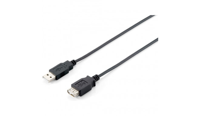 "Equip Kabel USB-A 2.0 -> A Verl. St/Bu 5.00m 480Mbps sw Polybeutel"