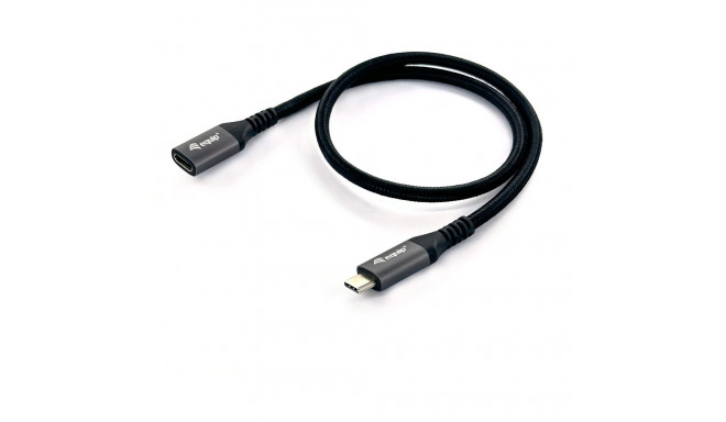 "Equip Kabel USB-C 3.2 -> C Verl. St/Bu 0.50m 5A 4K/60Hz sw"