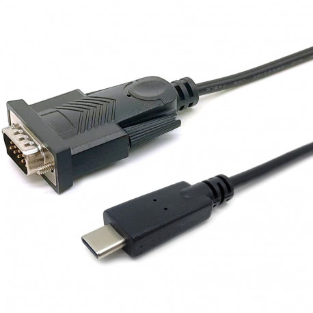 "Equip Adapter USB-C -> Seriell RS232-DB9 St/St 1.50m sw"