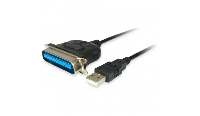"Equip Adapter USB-A -> Parallel EPP.ECP.bidi St/St 1.50m sw Polybeutel"
