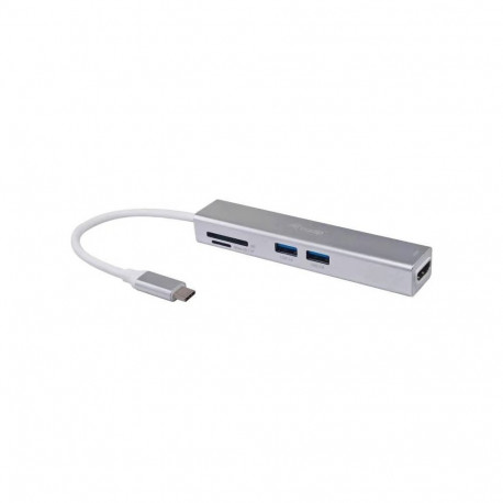 "Equip Adapter USB-C -> HDMI.2xUSB3.0.SD 4K30Hz 0.15m sw"