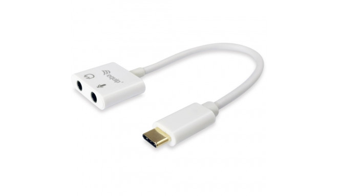 "Equip Adapter USB-C -> Audio 2x3-Pin 3.5mm St/Bu 0.15m ws"