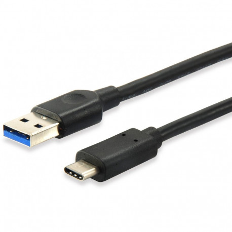 "Equip Kabel USB-A 3.2 -> C St/St 0.25m 3A/20V sw Polybeutel"