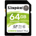 "CARD 64GB Kingston Canvas Select Plus XC 100MB/s"