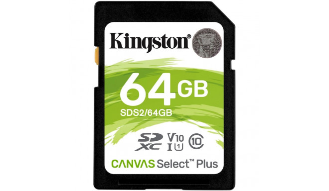 "CARD 64GB Kingston Canvas Select Plus XC 100MB/s"