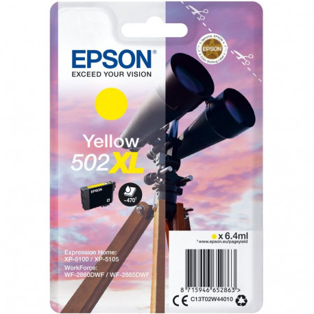 "Epson 502 C13T02W44010 yellow HC"