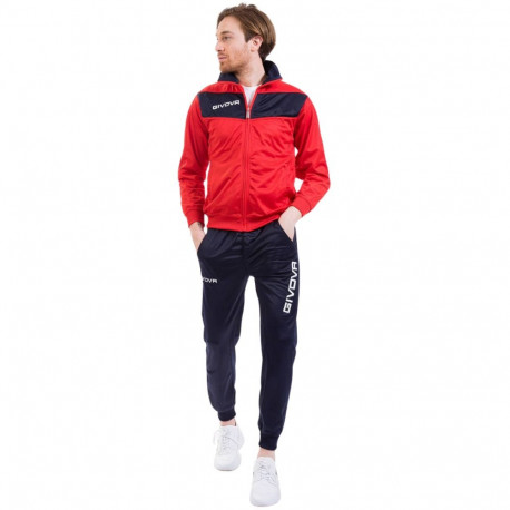 Dres Givova Tuta Visa czerwono-granatowy TR018 1204 L