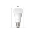 Philips Hue smart bulb multipack, BT, White, E27, 2 pcs