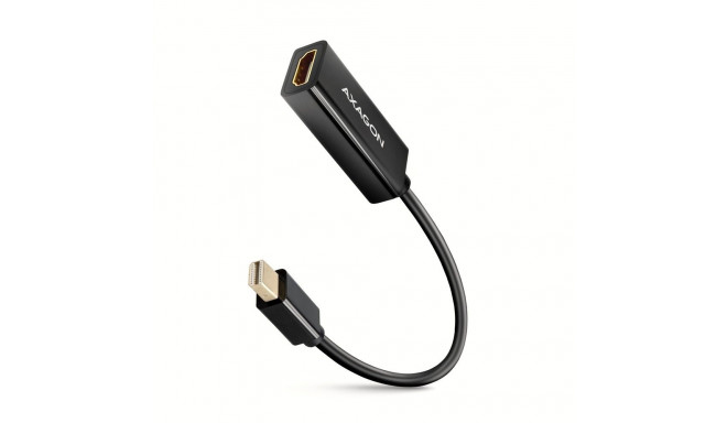 AXAGON RVDM-HI14N Mini-DisplayPort HDMI adapter 4K/30 Hz 15 cm pikk must