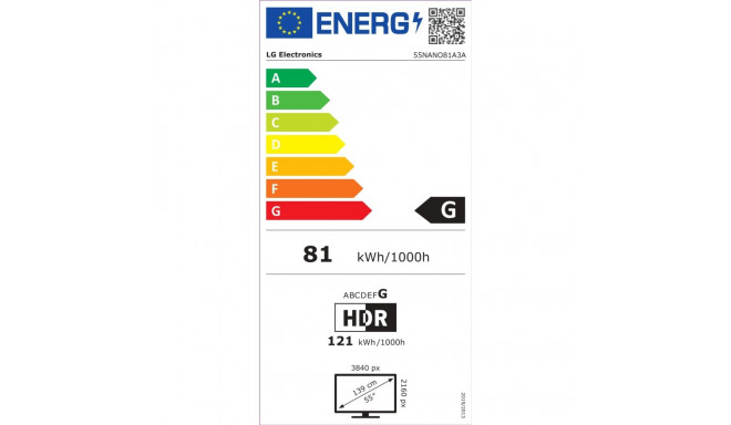 LG 55NANO81A3A | 55 | Smart TV | webOS 25 | UHD