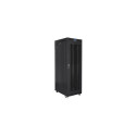 Lanberg rack-kapp 19" põrandapealne 27U/800x1200 (pakendis) võrguuksega, LCD FF01-8227-23BL must