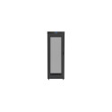 Lanberg 19" põrandal seisev 27U/800x1000 (kokkupandav) klaasuksega rack-kapp, LCD FF01-8027-23BL mus