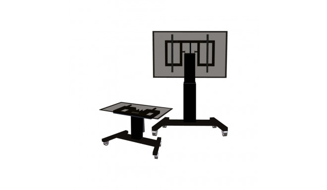 Neomounts Floor stand | PLASMA-M2500TBLACK TV trolley | Adjustable Height, Tilt | 42-100 " | Maximum