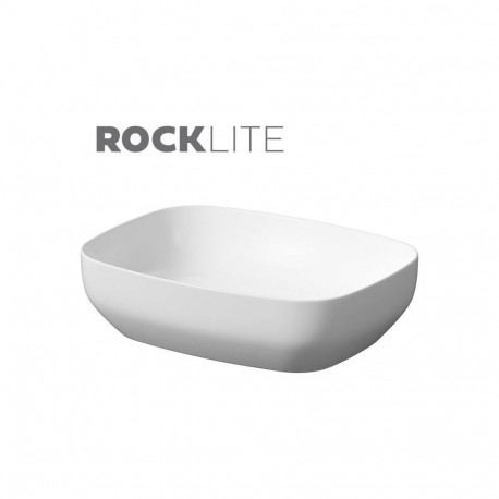 Cersanit K677-016 Washbasin Countertop Washbasin Larga Rectangular Matt White (50X38)