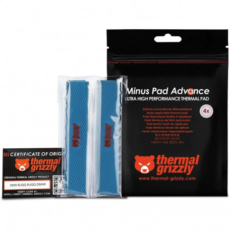 Thermal Grizzly Minus Pad Advance - 120 x 20 x 0.5 mm, 4 Stück
