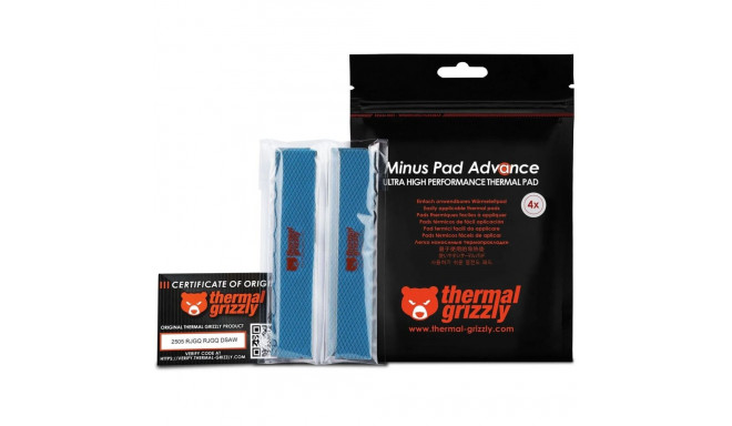 Thermal Grizzly Minus Pad Advance - 120 x 20 x 0,5 mm, 4 tükki