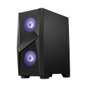 MSI MAG FORGE 100M PC Case, Mid-Tower, USB 3.2, Black | MSI | MAG FORGE 100M | Black | ATX | Power s