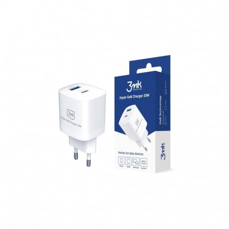 3mk Hyper GaN charger 33W white