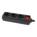 EnerGenie EG-PSU3F-01 UPS toitepistik, 3 FR pistikupesa, 10 A, C14 pistik, 0.6 m kaabel, must | Ener