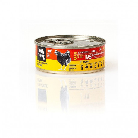 3COTY kana krilliga märg kassitoit 80g