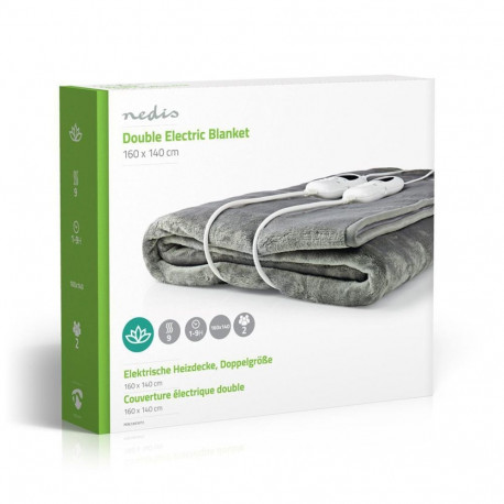 Electric blanket Nedis 160x140cm PEBL130CWT2