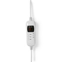 Nedis PEBL130CWT2 elektriline tekk 120 W hall, valge fliis, polüester